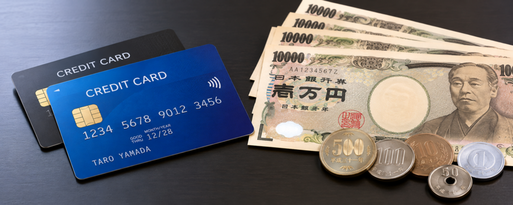 クレジットカードと現金